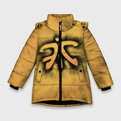 Куртка зимняя для девочки Team Fnatic, цвет: 3D-черный