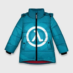Куртка зимняя для девочки Half-Life: Blue Focus, цвет: 3D-красный