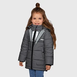 Куртка зимняя для девочки Костюм, цвет: 3D-черный — фото 2