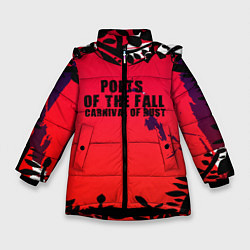 Куртка зимняя для девочки Poets of the Fall: Carnival of rust, цвет: 3D-черный
