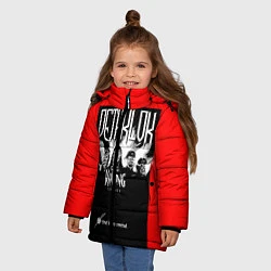 Куртка зимняя для девочки Dethklok: Knitting factory, цвет: 3D-черный — фото 2