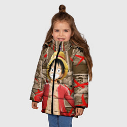 Куртка зимняя для девочки Ван-Пис, цвет: 3D-красный — фото 2
