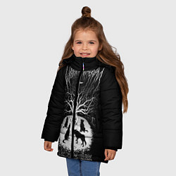 Куртка зимняя для девочки Wolves in the Throne Room, цвет: 3D-черный — фото 2
