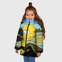 Куртка зимняя для девочки Mona Liza, цвет: 3D-светло-серый — фото 2