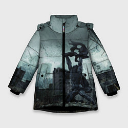 Куртка зимняя для девочки STALKER: Pripyat, цвет: 3D-черный