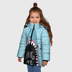 Куртка зимняя для девочки Shark: Hug me, цвет: 3D-красный — фото 2