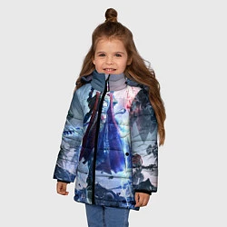 Куртка зимняя для девочки Warhammer / вархаммер, цвет: 3D-красный — фото 2