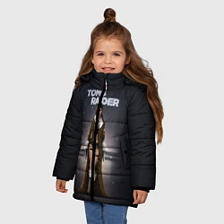 Куртка зимняя для девочки TOMB RAIDER, цвет: 3D-черный — фото 2