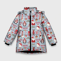 Зимняя куртка для девочки Рождественская Милота