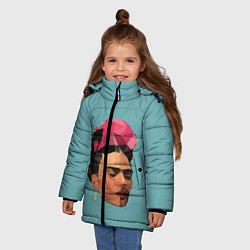 Куртка зимняя для девочки Фрида, цвет: 3D-светло-серый — фото 2
