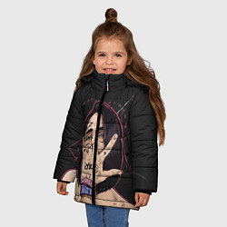 Куртка зимняя для девочки Face Star, цвет: 3D-черный — фото 2