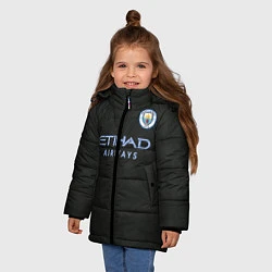 Куртка зимняя для девочки Man City FC: Black 17/18, цвет: 3D-светло-серый — фото 2