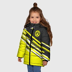 Куртка зимняя для девочки Borussia FC: Sport Line 2018, цвет: 3D-черный — фото 2