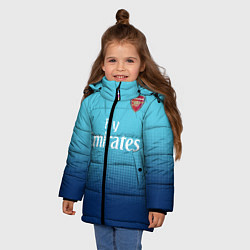 Куртка зимняя для девочки Arsenal FC: Blue Away 17/18, цвет: 3D-черный — фото 2