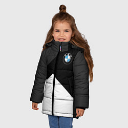 Куртка зимняя для девочки BMW 2018 SportWear 3, цвет: 3D-черный — фото 2