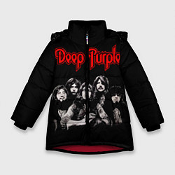 Куртка зимняя для девочки Deep Purple, цвет: 3D-красный