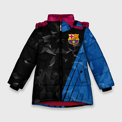 Куртка зимняя для девочки FC Barcelona: Abstract, цвет: 3D-красный