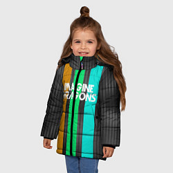 Куртка зимняя для девочки Imagine Dragons: Evolve Lines, цвет: 3D-черный — фото 2