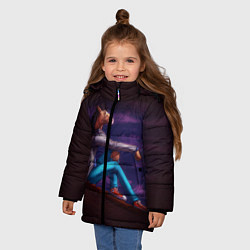 Куртка зимняя для девочки BoJack, цвет: 3D-красный — фото 2