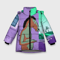 Куртка зимняя для девочки BoJack, цвет: 3D-светло-серый