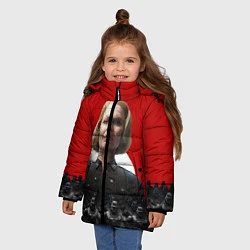 Куртка зимняя для девочки Wolfenstein: Irene Engel, цвет: 3D-красный — фото 2