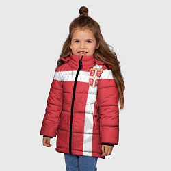 Куртка зимняя для девочки Сборная Сербии, цвет: 3D-черный — фото 2