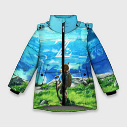 Куртка зимняя для девочки Z-Link, цвет: 3D-светло-серый
