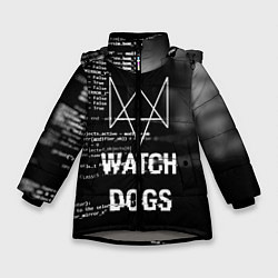 Куртка зимняя для девочки Watch Dogs: Hacker, цвет: 3D-светло-серый