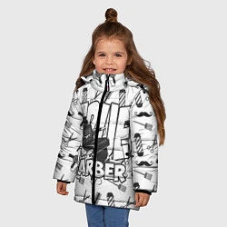 Куртка зимняя для девочки True Barber, цвет: 3D-светло-серый — фото 2