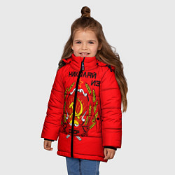 Куртка зимняя для девочки Николай из СССР, цвет: 3D-черный — фото 2