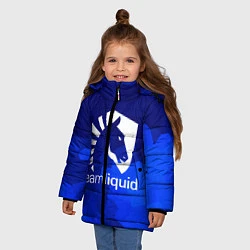 Куртка зимняя для девочки Team Liquid: Polygons, цвет: 3D-черный — фото 2