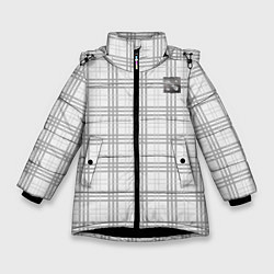 Куртка зимняя для девочки Dota 2 - Grey logo 2022, цвет: 3D-черный