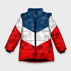 Куртка зимняя для девочки Форма России, цвет: 3D-черный
