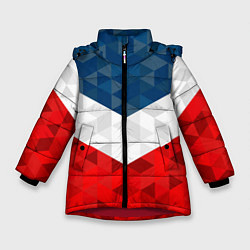 Куртка зимняя для девочки Форма России, цвет: 3D-красный