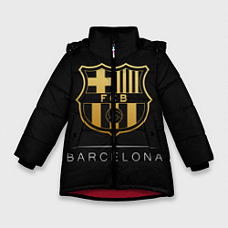 Куртка зимняя для девочки Barcelona Gold Edition, цвет: 3D-красный