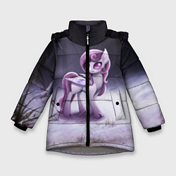 Куртка зимняя для девочки Violet Pony, цвет: 3D-светло-серый