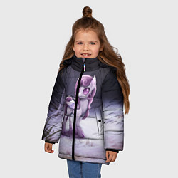 Куртка зимняя для девочки Violet Pony, цвет: 3D-светло-серый — фото 2