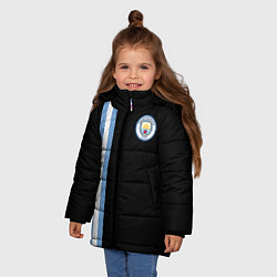 Куртка зимняя для девочки Манчестер Сити, цвет: 3D-светло-серый — фото 2
