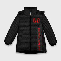 Куртка зимняя для девочки Honda: Sport Line, цвет: 3D-черный