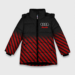 Зимняя куртка для девочки Audi: Red Lines