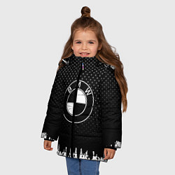 Куртка зимняя для девочки BMW Black Style, цвет: 3D-черный — фото 2