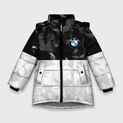 Куртка зимняя для девочки BMW BLACK COLLECTION, цвет: 3D-светло-серый