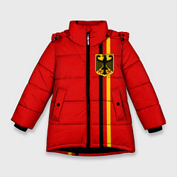 Куртка зимняя для девочки Германия, цвет: 3D-черный