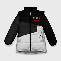 Куртка зимняя для девочки Audi Sport, цвет: 3D-светло-серый