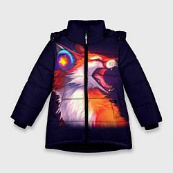 Куртка зимняя для девочки Disco Fox, цвет: 3D-черный