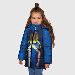 Куртка зимняя для девочки Александр Усик, цвет: 3D-светло-серый — фото 2