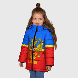 Куртка зимняя для девочки Челябинск: Россия, цвет: 3D-черный — фото 2