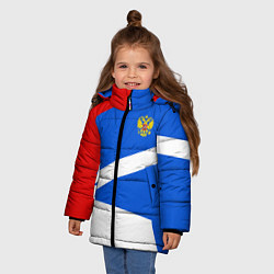 Куртка зимняя для девочки Russia: Light Sport, цвет: 3D-красный — фото 2