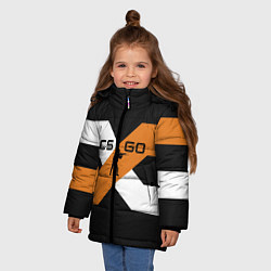 Куртка зимняя для девочки CS:GO X, цвет: 3D-черный — фото 2