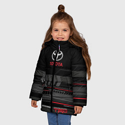 Куртка зимняя для девочки Toyota TRD, цвет: 3D-черный — фото 2